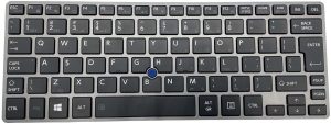 keyboard for Toshiba Portege Z30-A Z30-B Z30T-Z Z30T-B Z30T-C Notebook Computer US Layout P/N: NSK-V10BN Black keyboard, silver frame, with backlight, with pointing